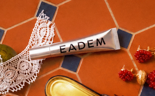 Eadem Peptide Lip Balm on a Floor Eadem Peptide Lip Balm on a Floor