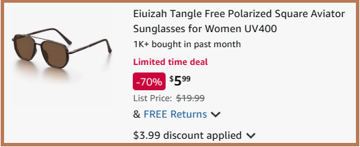Eiuizah Polarized Square Aviator Sunglasses Checkout Page Eiuizah Polarized Square Aviator Sunglasses Checkout Page