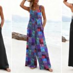Ekouaer Womens Overalls Boho Summer Jumpsuit