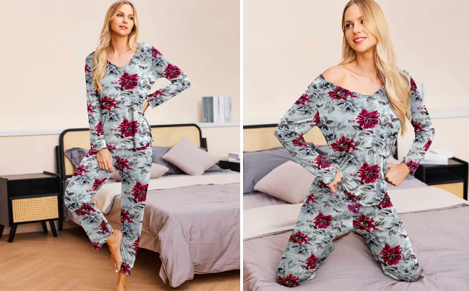 Ekouaer Womens Pajama Set Ekouaer Womens Pajama Set