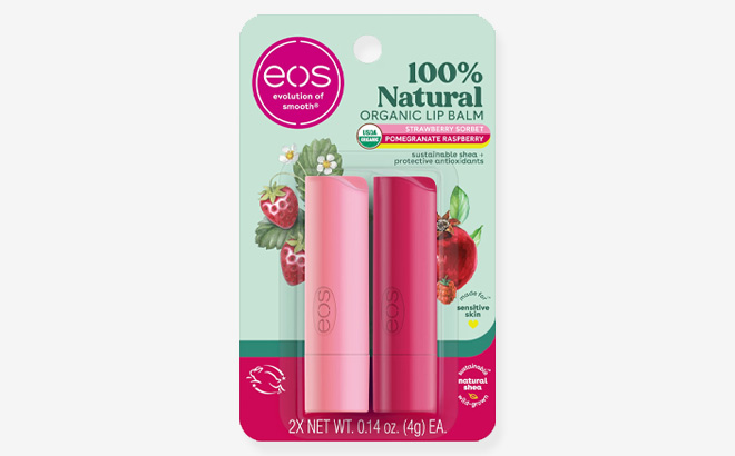 Eos Natural Lip Balm 2 Pack Eos Natural Lip Balm 2 Pack