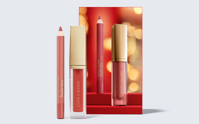 Estee Lauder 2 Piece Petite Suite Mini Lip Oil Lip Liner Duo Makeup Gift Set Estee Lauder 2 Piece Petite Suite Mini Lip Oil Lip Liner Duo Makeup Gift Set
