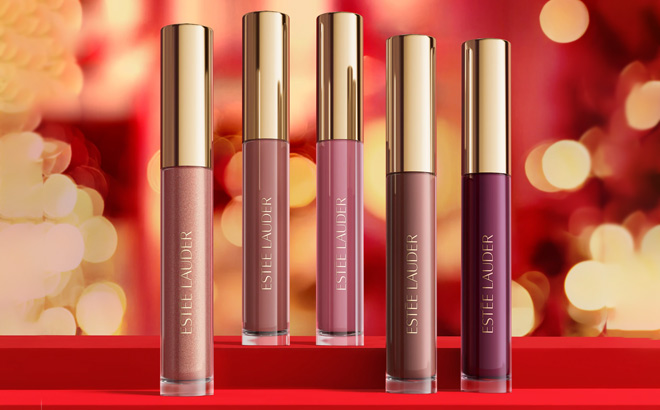 Estee Lauder 5 Piece Star Lip Gloss Collection Makeup Gift Set Estee Lauder 5 Piece Star Lip Gloss Collection Makeup Gift Set