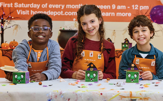 FREE Witch Candy Box Workshop at Home Depot