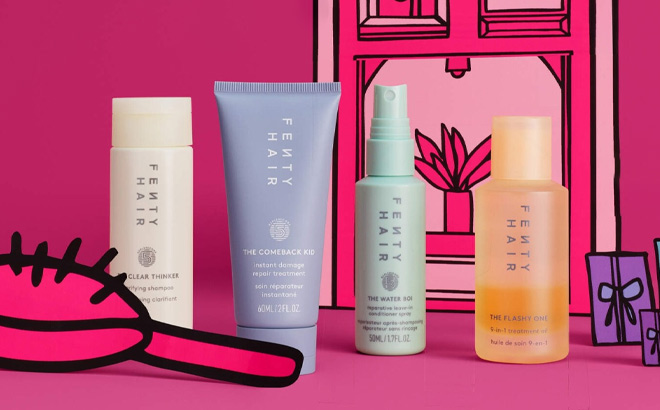 Fenty Beauty The Showrunners 4 Piece Reparative Mini Hair Gift Set