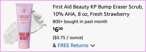 First Aid Beauty Bump Eraser Scrub at Checkout First Aid Beauty Bump Eraser Scrub at Checkout
