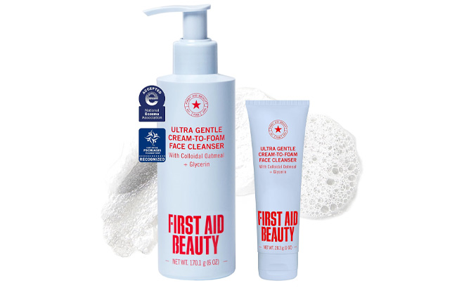 First Aid Beauty Ultra Gentle Cream to Foam Cleanser 1 First Aid Beauty Ultra Gentle Cream to Foam Cleanser 1