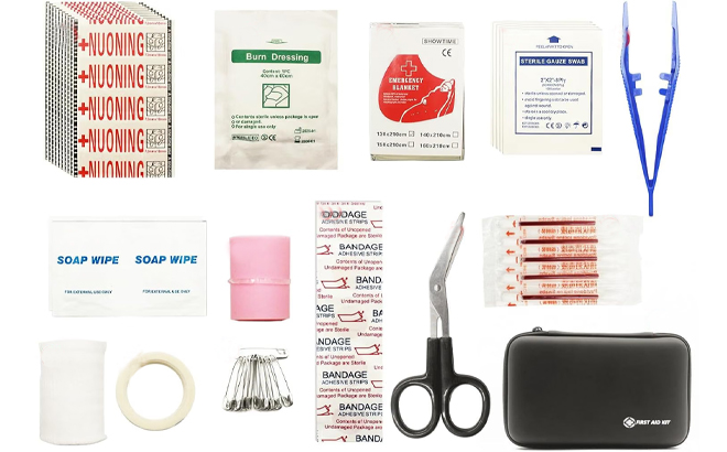 First Aid Portable Mini Kit with Everything Included First Aid Portable Mini Kit with Everything Included