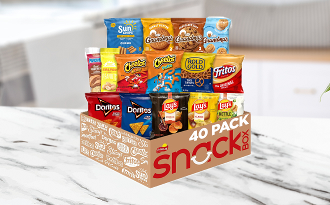 Frito Lay Ultimate Classic Snacks Package Variety Assortment of Chips Cookies Crackers Nuts 0 56 ounces Pack of 40