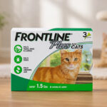 Frontline Plus Flea Tick Treatment on Floor