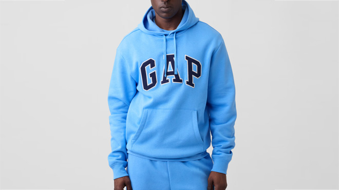 GAP Factory Adult Relaxed Gap Logo Hoodie GAP Factory Adult Relaxed Gap Logo Hoodie