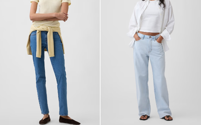 GAP Factory Mid Rise Classic Straight Jeans