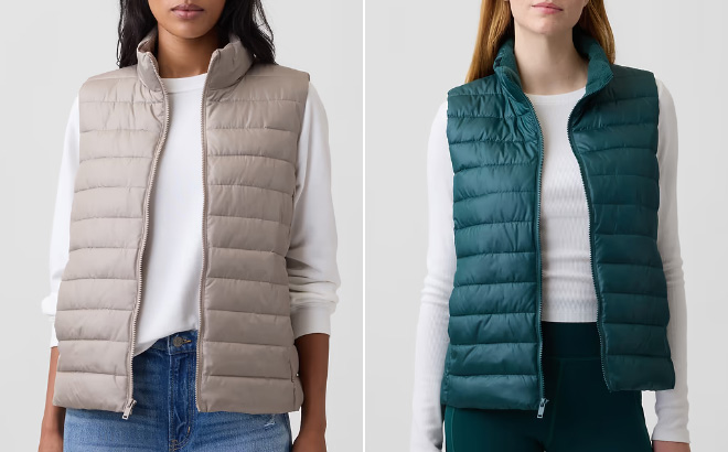 GAP Factory Relaxed Puffer Vest GAP Factory Relaxed Puffer Vest