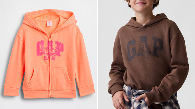 GAP Factory babyGap Logo Zip Hoodie GAP Factory babyGap Logo Zip Hoodie