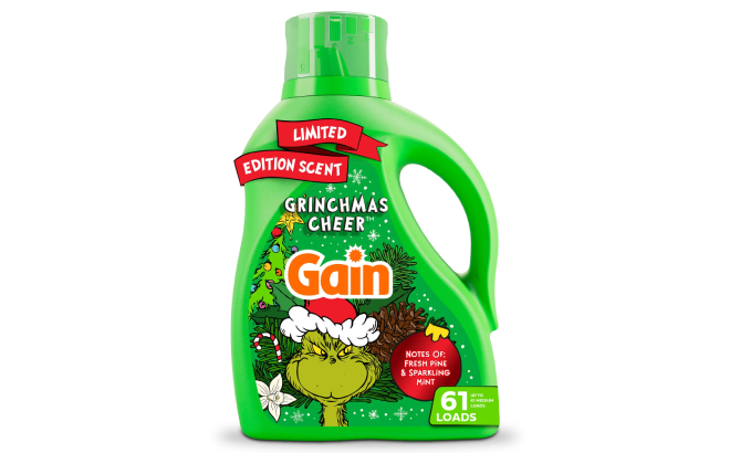 Gain Grinchmas Cheer Liquid Laundry Detergent