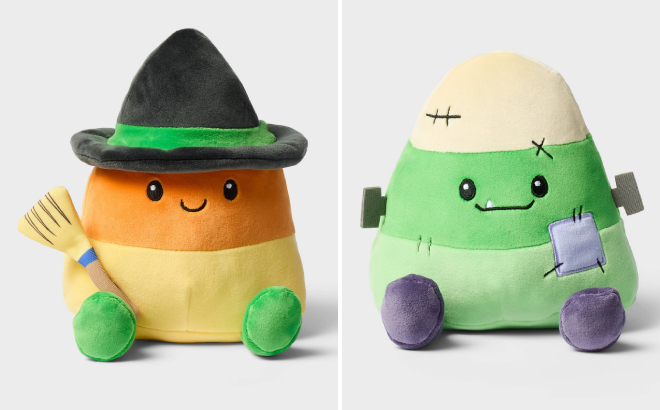 Gigglescape 7 Candy Corn Witch Plush and Candy Corn Monster Plush Gigglescape 7 Candy Corn Witch Plush and Candy Corn Monster Plush