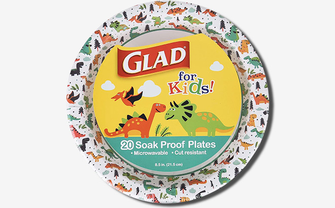Glad 20 Count Kids Disposable Paper Plates