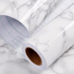 Glossy Marble Contact Paper on the Table
