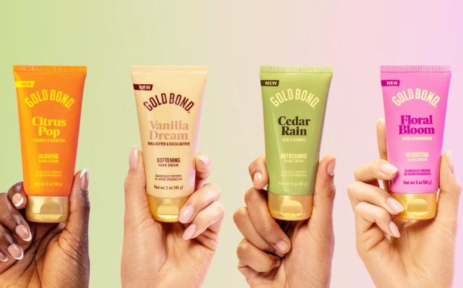 Gold Bond Scented 4 Piece Hand Cream Set