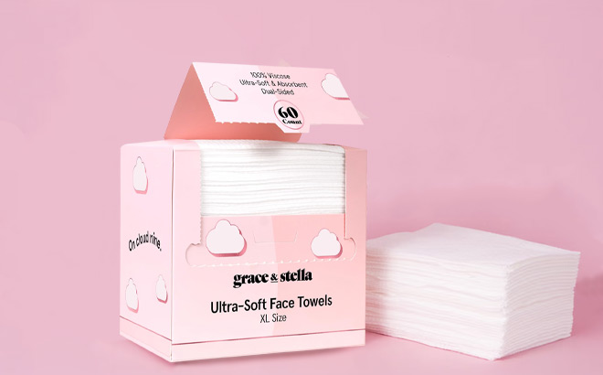 Grace and Stella 60 Count Disposable XL Face Towels Grace and Stella 60 Count Disposable XL Face Towels