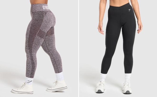 Gymshark Flex High Waisted Leggings and Cotton Leggings Gymshark Flex High Waisted Leggings and Cotton Leggings