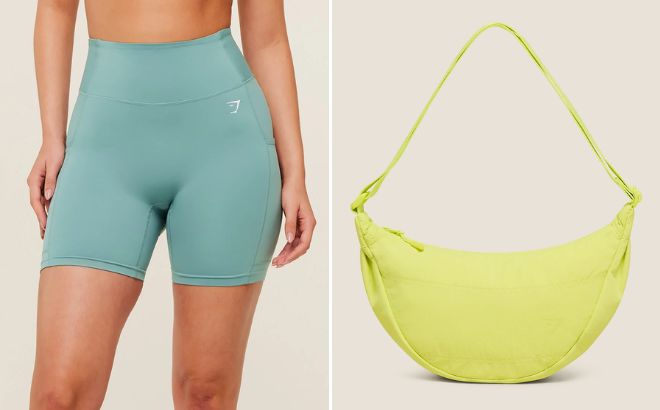 Gymshark Pocket Shorts and Pleat Crossbody Gymshark Pocket Shorts and Pleat Crossbody