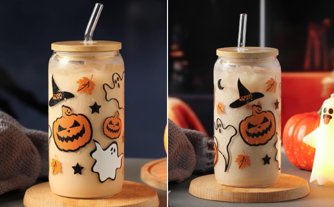 Halloween Glass Cup