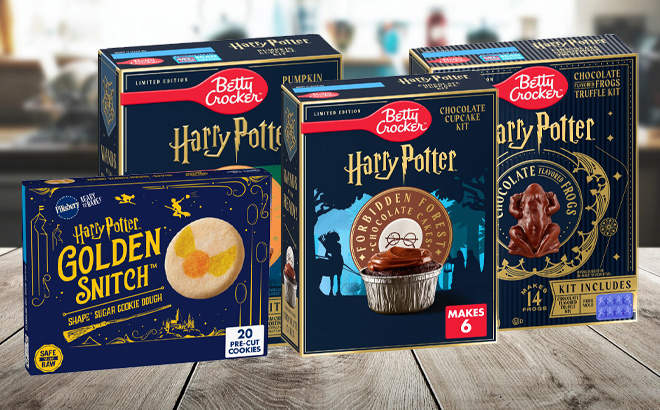 Harry Potter Baking Kits on the Table