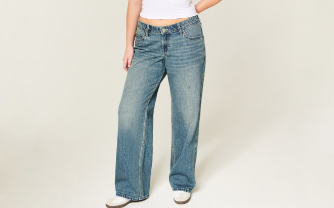 Hollister Low Rise Baggy Jeans