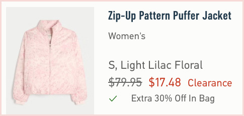 Hollister Puffer Jacket at Checkout Hollister Puffer Jacket at Checkout