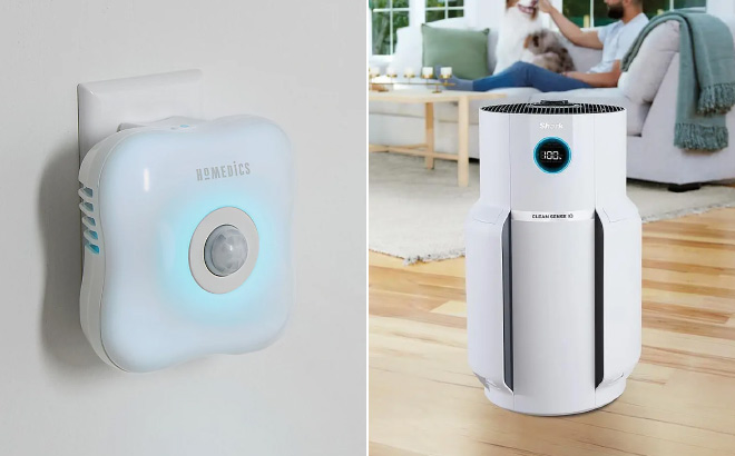 Homedics Clean Plug in Air Purifiers 2 Pack Homedics Clean Plug in Air Purifiers 2 Pack