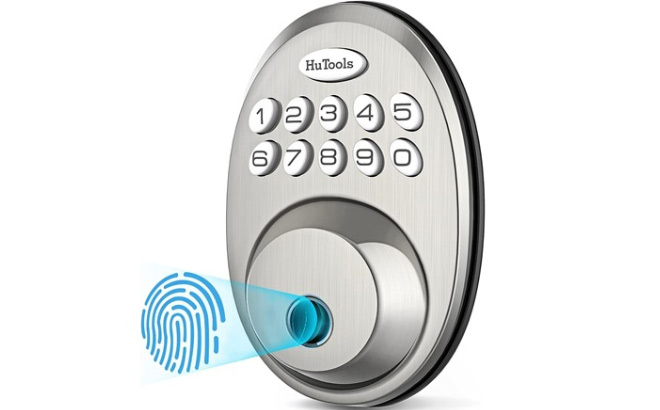 HuTools Fingerprint Keyless Entry Door Locks with Keypads