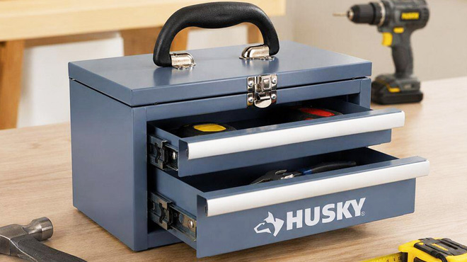 Husky Metal Mini Portable Tool Boxes Husky Metal Mini Portable Tool Boxes