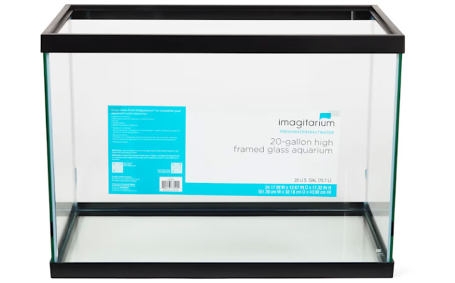 Imagitarium High Open Glass Aquarium Tank 20 Gallon