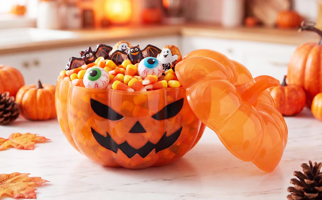 Jack O Lantern Halloween Candy Bowl Jack O Lantern Halloween Candy Bowl