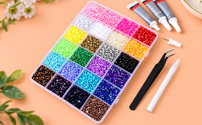 Jelly Multicolored Rhinestones Bedazzling Kit Jelly Multicolored Rhinestones Bedazzling Kit