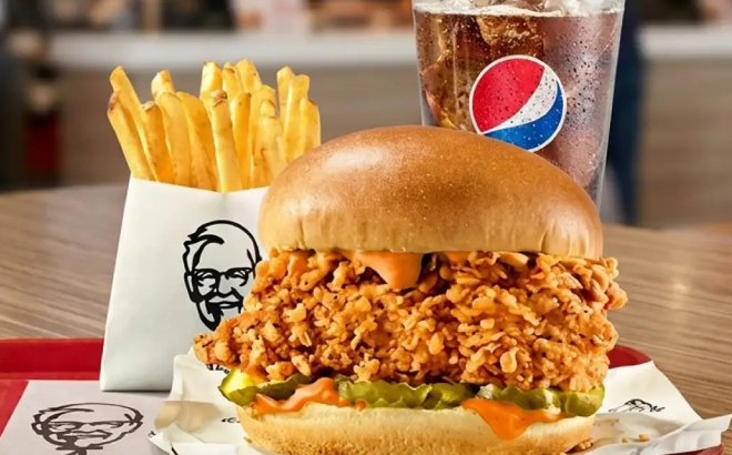 KFC Spicy Chicken Sandwich Combo KFC Spicy Chicken Sandwich Combo