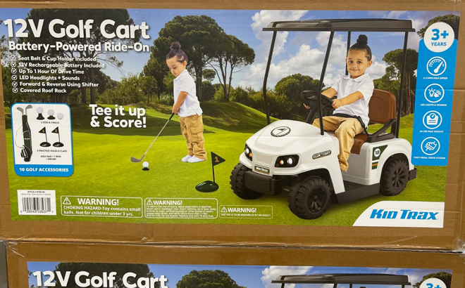 Kid Trax Golf Cart Ride On Kid Trax Golf Cart Ride On