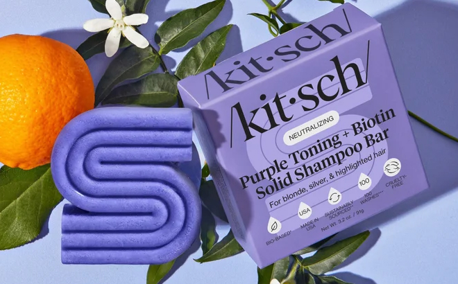 Kitsch Purple Toning Shampoo Bar for Color Treated Grey Hair Kitsch Purple Toning Shampoo Bar for Color Treated Grey Hair
