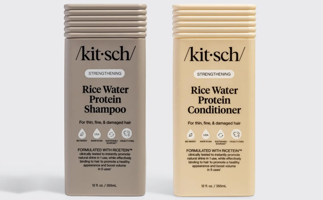 Kitsch Rice Water Shampoo and Conditioner Combo for Hair Growth Kitsch Rice Water Shampoo and Conditioner Combo for Hair Growth