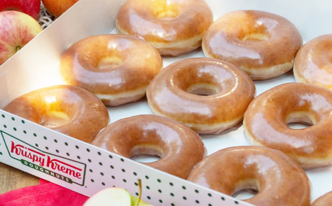 Krispy Kreme Apple Cider Original Glazed Doughnuts