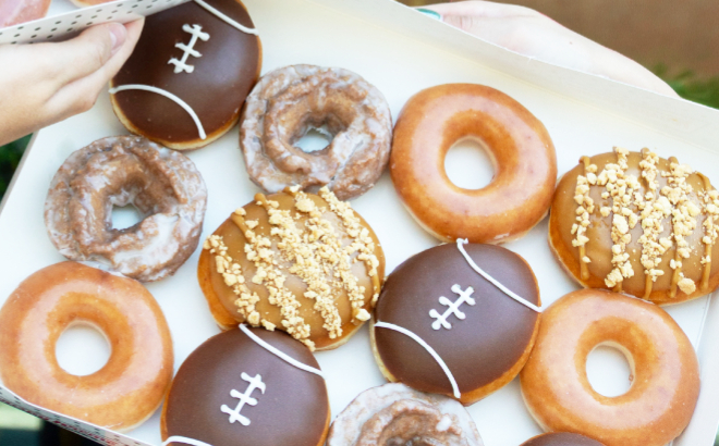 Krispy Kreme Fall Football Dozen Krispy Kreme Fall Football Dozen