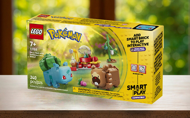 LEGO Pokemon Smart Play Berry Bash with Bulbasaur and Bidoof Building Toy
