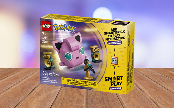 LEGO Pokemon Smart Play Jigglypuff Concert Building Toy on the Table