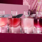 Lancome 4 Piece La Vie Est Belle Fragrance Sampler Set on the Table