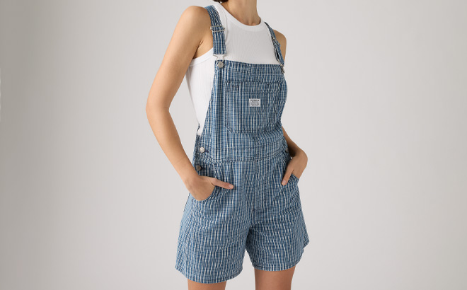 Levis Premium Utility Lightweight Womens Shortalls Levis Premium Utility Lightweight Womens Shortalls