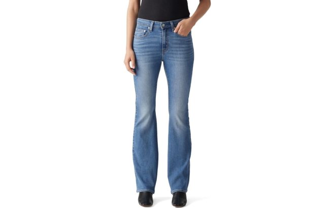 Levis Womens 726 High Rise Flare Jeans Levis Womens 726 High Rise Flare Jeans