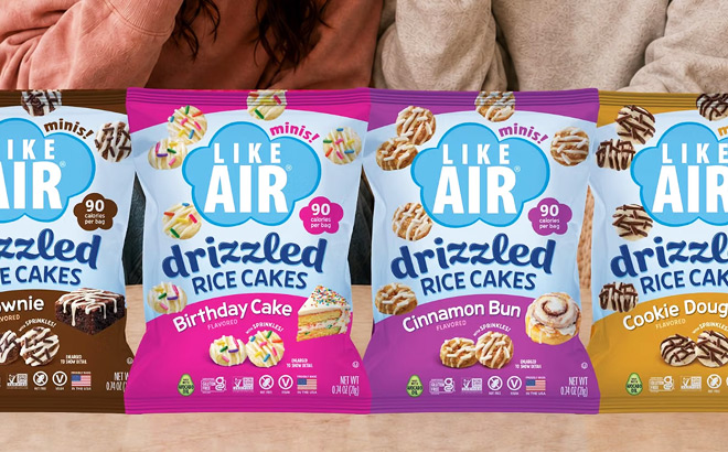 Like Air 10 Count Drizzled Rice Cakes Like Air 10 Count Drizzled Rice Cakes