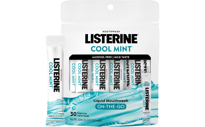 Listerine Listerine Alcohol Free Mouthwash Packets Listerine Listerine Alcohol Free Mouthwash Packets