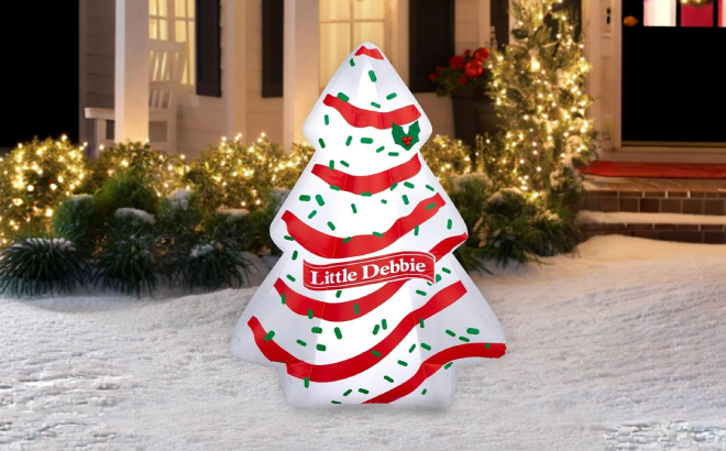 Little Debbie Christmas Tree Cake Inflatable